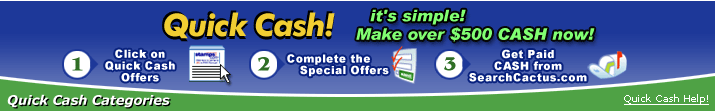 Quick Cash! it's siimple! Make over $500 CASH Now! Start Earning FREE CASH Now!